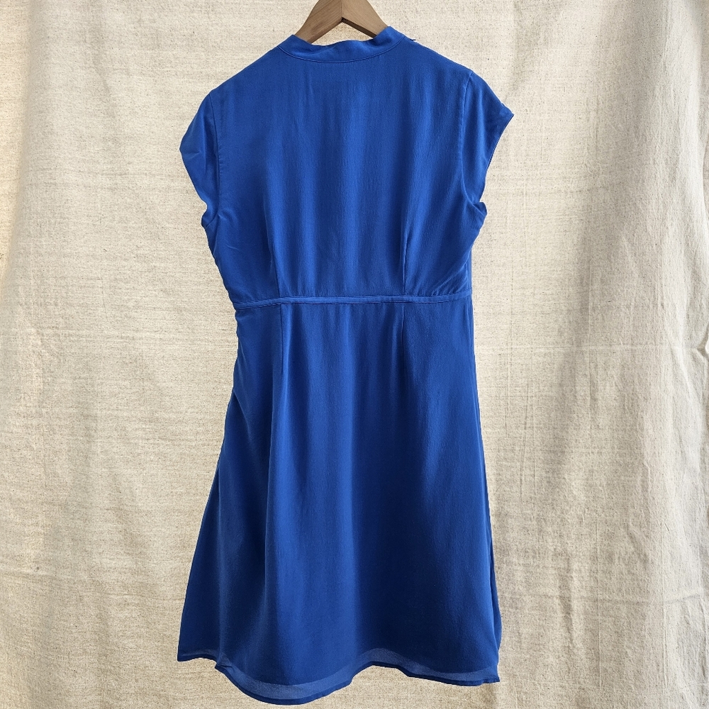 NWT TED BAKER Size 3 Cobalt Blue Gusadi Silk Dress - Picture 7 of 16